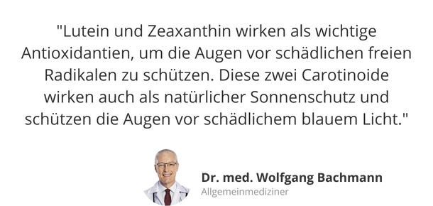 Experten-Tipp: Augenkapseln mit Lutein und Zeaxanthin