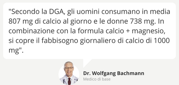 Suggerimenti esperti: integratore calcio e magnesio