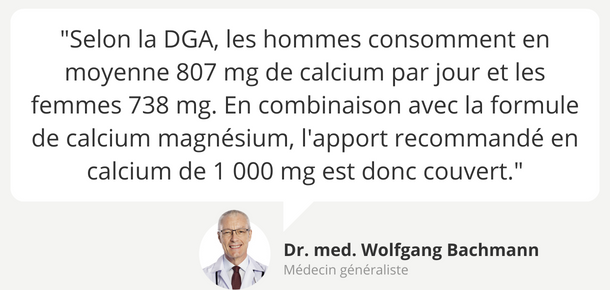 Avis d'expert : calcium magnésium