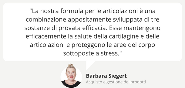 Suggerimenti esperti: formula per le articolazioni