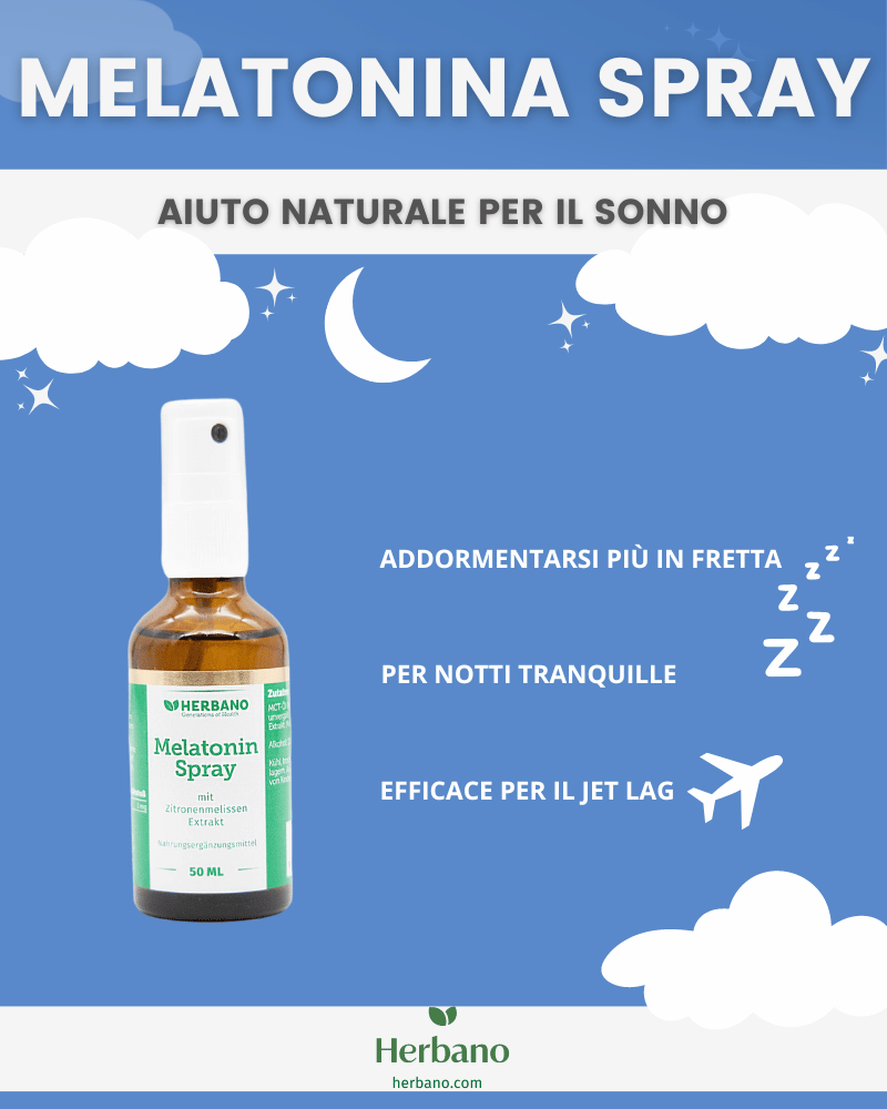 Melatonina spray proprietà