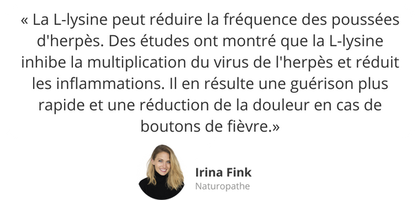 Avis d'expert : L-lysine