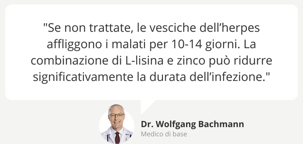 L-lisina e zinco contro l’herpes