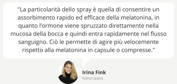 Melatonina spray benefici