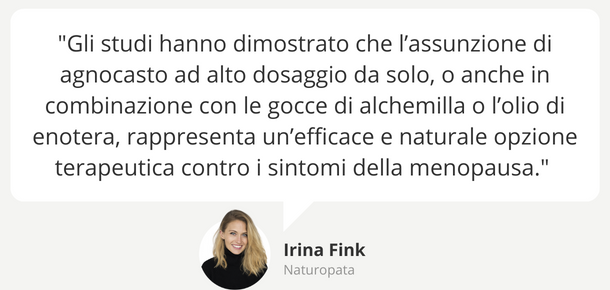 Agnocasto in capsule contro i sintomi della menopausa