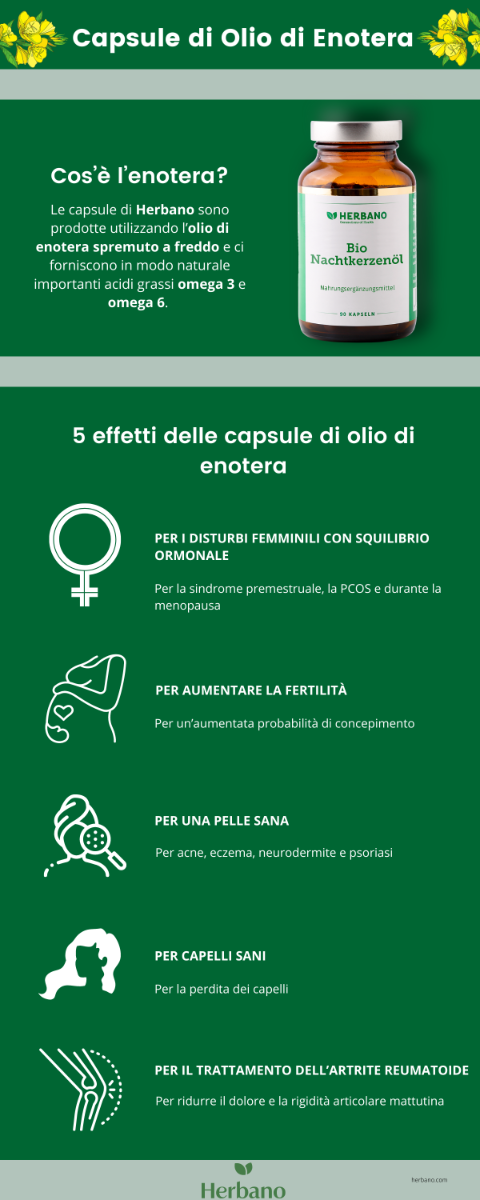 Benefici dell’olio di enotera