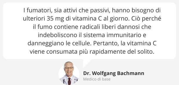 Fabbisogno di vitamina C