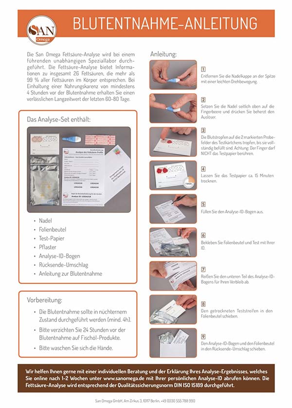 Omega 3 Test Analyse