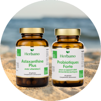 Pack Vacances sans souci avec astaxanthine et probiotiques