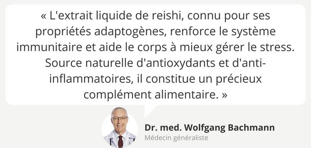 Avis d'expert : extrait liquide de reishi