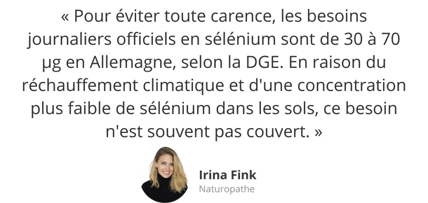 Avis d'expert : Sélénium