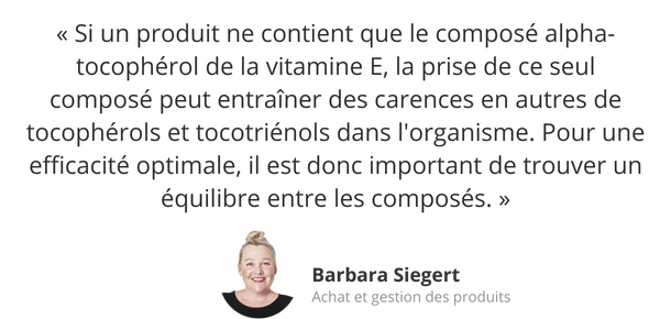 Avis d'expert : Vitamine E