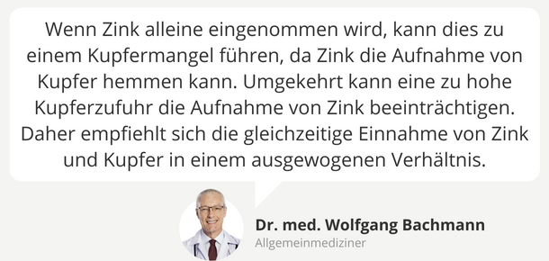 Experten Tipp: Kupfer Zink Kapseln